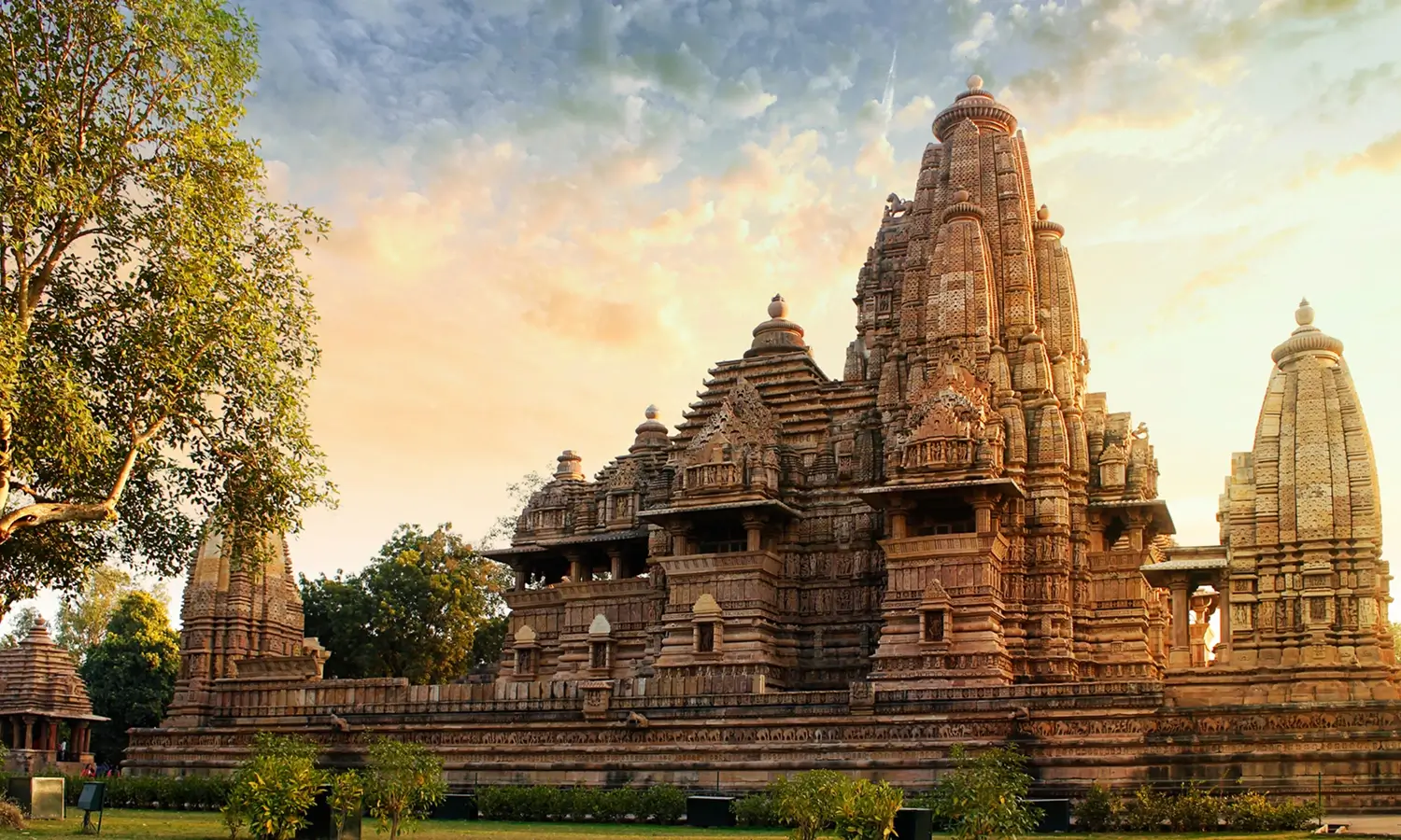 Khajuraho temple in Madhya Pradesh, India