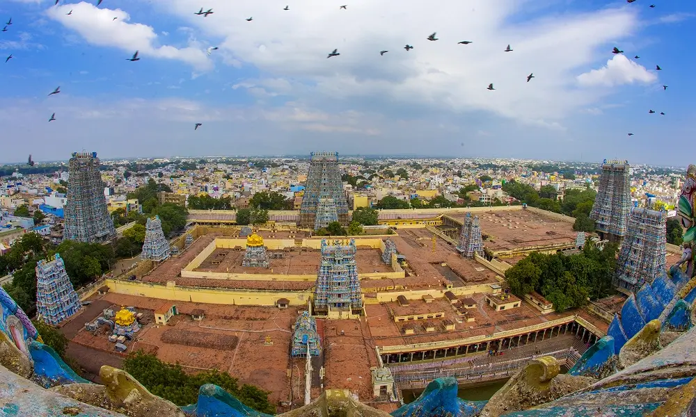 Minakshi devi temple Tamil Nadu in South India